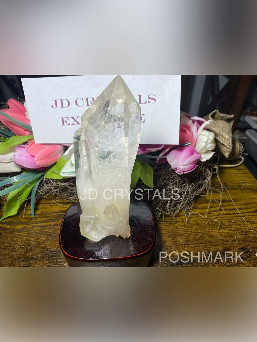 Double Quartz Points On Display